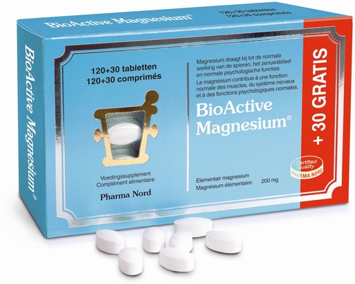 BioActive Magnesium 150 tabletten (120 + 30 gratis) | Stress - Ontspanning