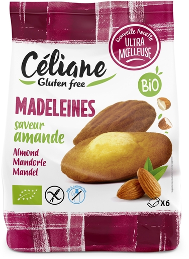Celiane Madeleines Amande Bio 180g | Produits Bio