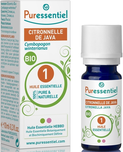 Puressentiel Expert Citronella Java Bio Essentiële Olie 10ml | Bioproducten
