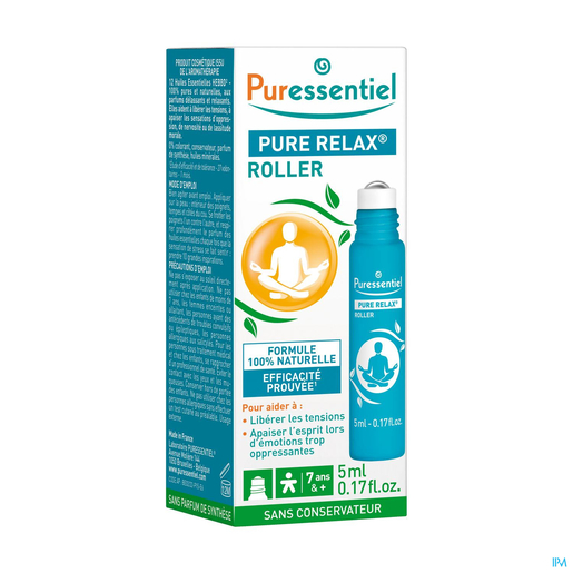 Puressentiel Pure Relax Roller 12 Huiles Essentielles 5ml | Stress - Relaxation