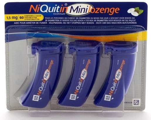 NiQuitin 1,5mg Minilozenge 60 Zuigtabletten | Stoppen met roken