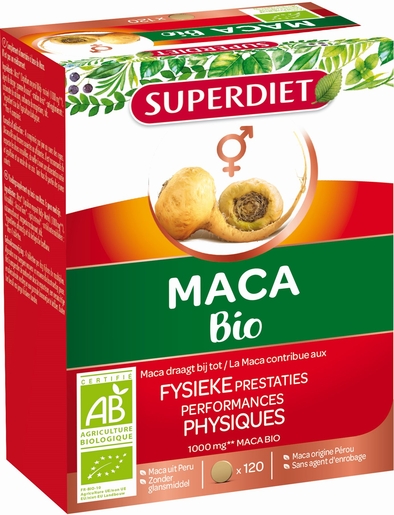 SuperDiet Maca Bio 120 Comprimés | Articulations