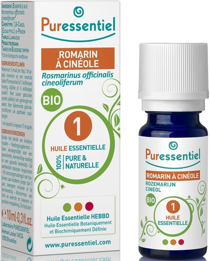 Puressentiel Expert Rozemarijn Cineol Essentiële Olie Bio 10 ml | Bioproducten