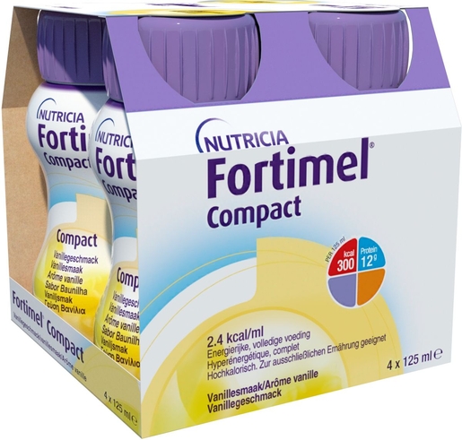 Fortimel Compact Vanille 4x125ml | Orale voeding