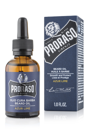 Proraso Azur &amp; Lime Huile à Barbe 30ml | Rasage (After Shave)