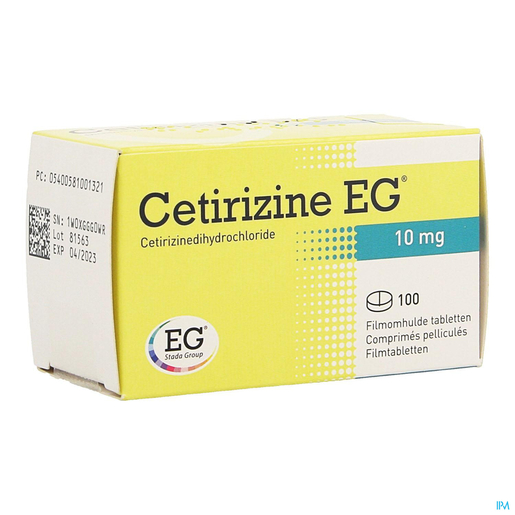 Cetirizine EG 10mg 100 tabletten | Huid