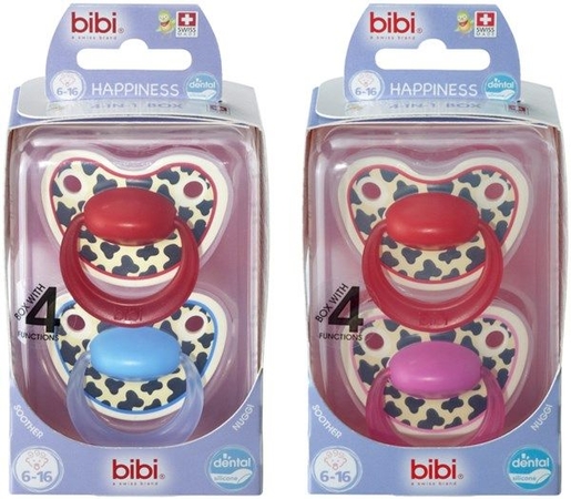 BIBI Happiness Sucette Tiger 6-16mois Duo | Sucettes