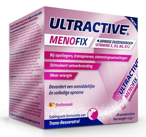 Ultractive Ménofix 28 Poedersticks | Menopauze