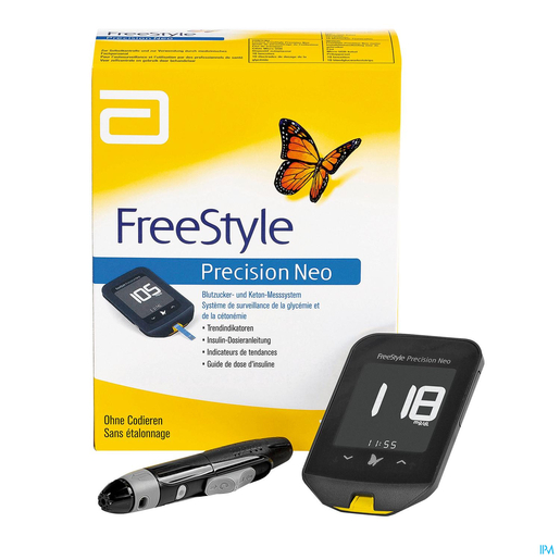 Freestyle Precision Neo Glucometer + 10 Teststrips | Diabetes - Glycemie