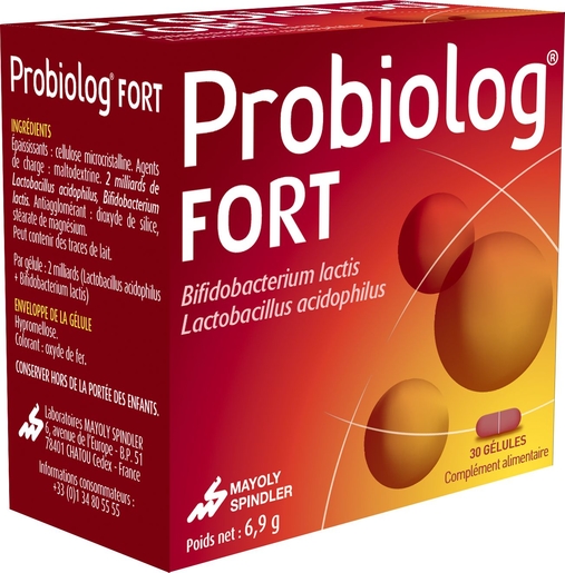 Probiolog Fort 30 Capsules | Probiotiques - Prébiotiques