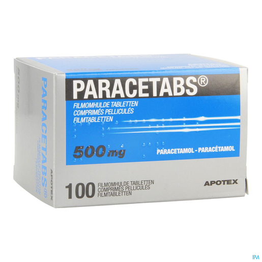 Paracetabs Forte 500mg 100 Comprimés | Maux de tête - Douleurs diverses