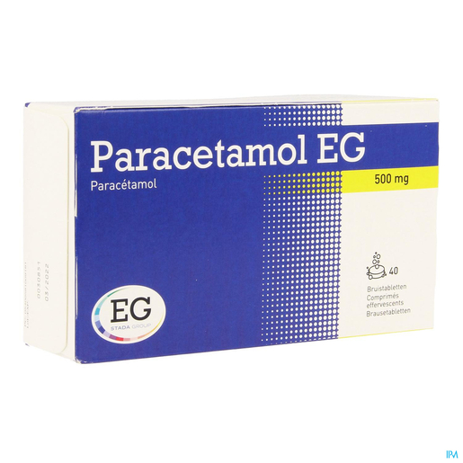 Paracetamol Eg 500 Mg Comp Eff. 40x500mg | Etat grippal (curatif et préventif)
