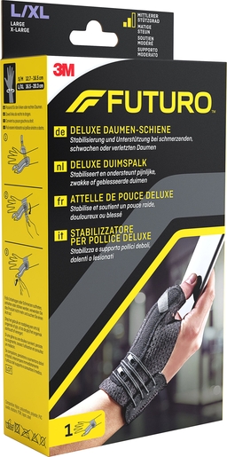 Futuro Duimspalk Deluxe Zwart L-XL | Arm - Pols - Hand