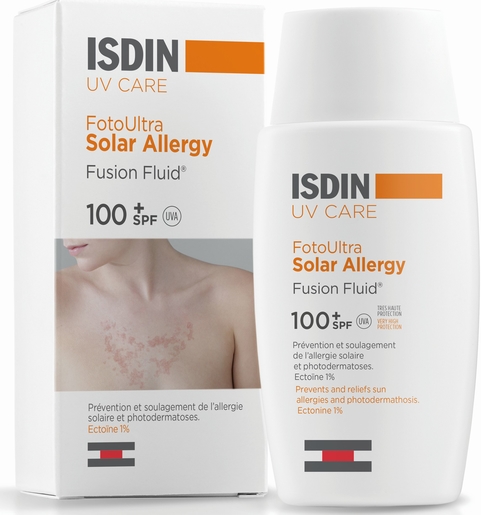 ISDIN FotoUltra Solar Allergy Fusion Fluid SPF 100+ 50ml | Zonneallergie preventie