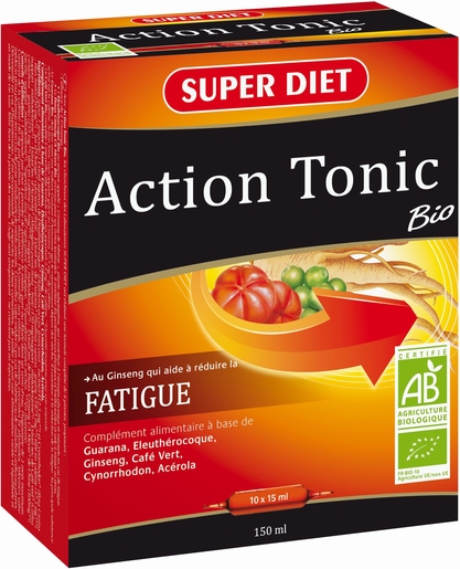 SuperDiet Action Tonic 10 Ampoules x 15ml | Forme - Tonus