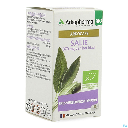 Arkogelules Salie Bio 45 Capsules | Bioproducten