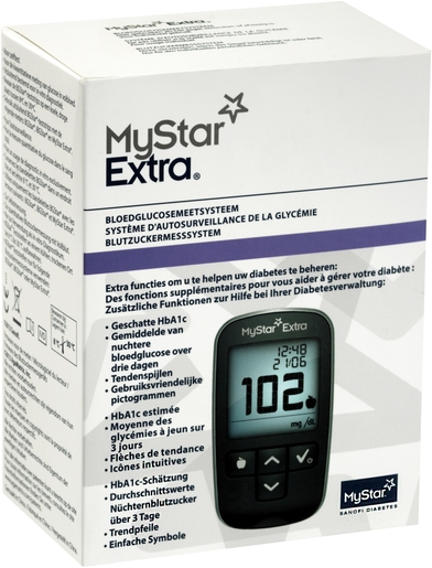 Mystar Extra Autosurveillance Glycemie Kit | Diabète - Glycémie