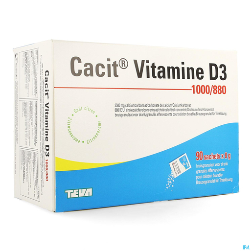 Cacit Vitamine D3 1000/880 90 Zakjes | Calcium - Vitamine D