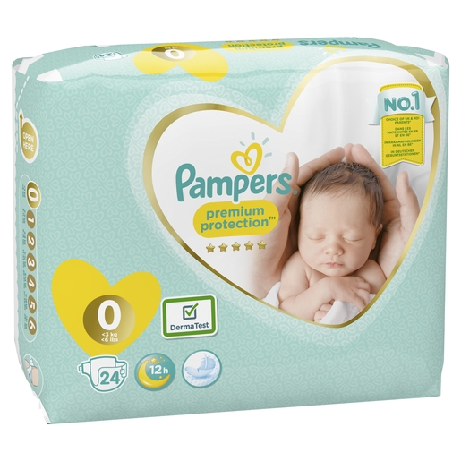 Pampers Premium Protection Carry Pack S0 24 | Luiers -  Babydoekjes - Liniment