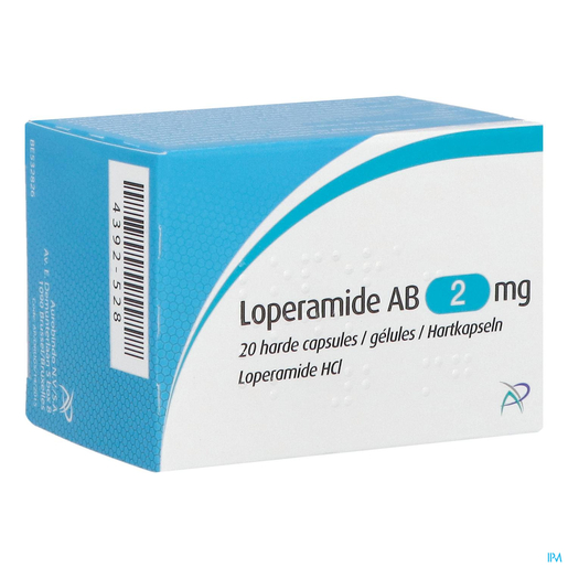 Loperamide AB 2mg 20 Gélules | Diarrhée - Turista
