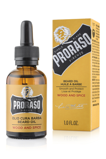 Proraso Wood &amp; Spice Huile à Barbe 30ml | Rasage (After Shave)