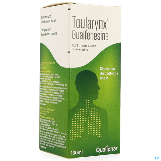 Toularynx Guaifesine 13,33 mg/ml siroop 180 ml | Verstopte neus - Neussprays of -druppels