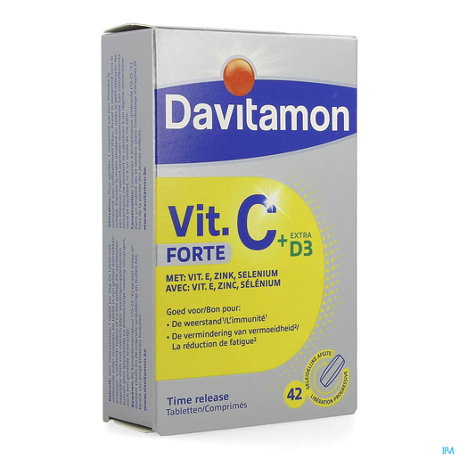 Davitamon Forte Vitamine C+D3 42 Comprimés | Vitamines