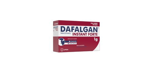 Dafalgan Instant Forte Rode Bessen 1g 10 zakjes | Koorts