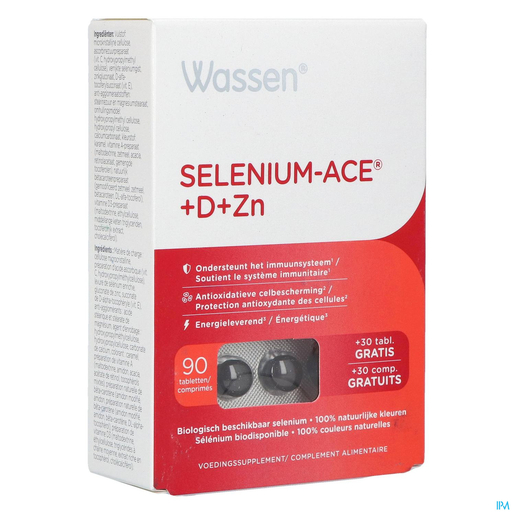 Wassen Selenium-ACE+D+ZN 90 Tabletten (30 tabletten gratis) | Natuurlijk afweersysteem - Immuniteit