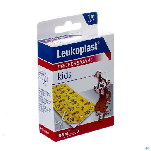 Leukoplast Kids Klevend Wondverband 6cm x 1m | Verbanden - Pleisters - Banden