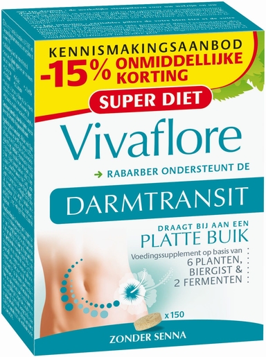 Vivaflore Transit 150 Tabletten (15% onmiddellijk terugbetaald) | Vertering - Transit