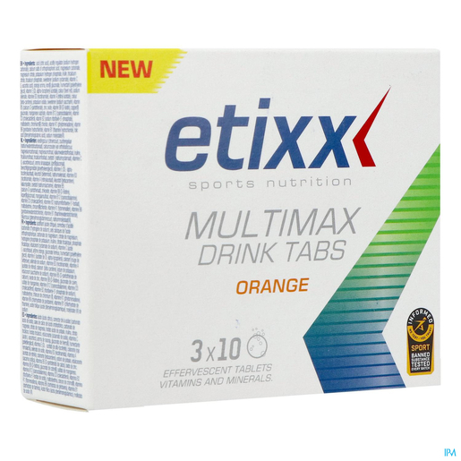 Etixx Multimax Drink Tabs Sinaasappel 3x10 Tabletten | Vitaminen