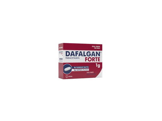 Dafalgan Forte 1g 16 Tabletten | Koorts
