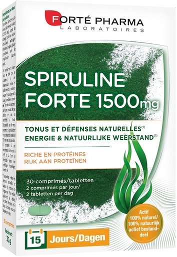 Spiruline 1500 30 Comprimés | Défenses naturelles - Immunité