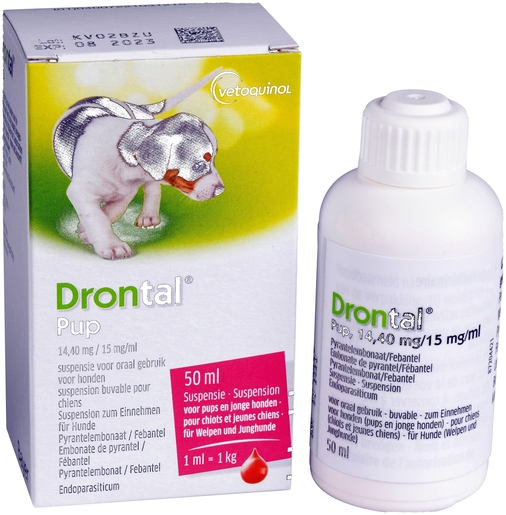 Drontal Pup Susp 50 ml | Geneesmiddelen voor honden