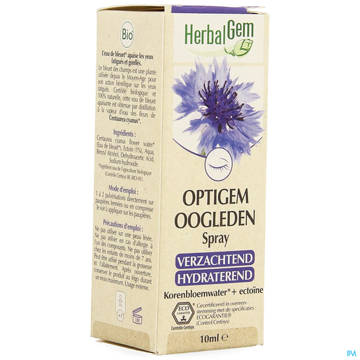 Herbalgem Optigem Spray voor de oogleden 10 ml | Huid - Haar - Nagels - Ogen