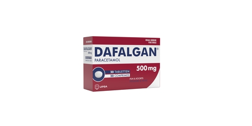 Dafalgan 500mg 20 tabletten | Hoofdpijn - Diverse pijnen