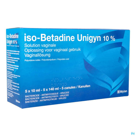 ISO BETADINE UNIGY 10% OPL VAGINAAL FL 5X10ML NF | Vaginale infectie