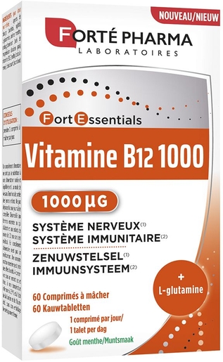 Forte Pharma Vitamine B12 1000 60 Tabletten | Natuurlijk afweersysteem - Immuniteit