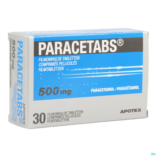 Paracetabs Forte 500mg 30 Comprimés | Maux de tête - Douleurs diverses