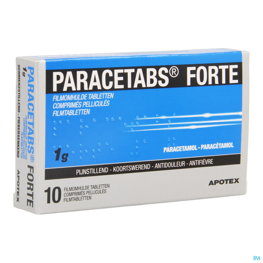 Paracetabs Forte 1g 10 Comprimés | Maux de tête - Douleurs diverses