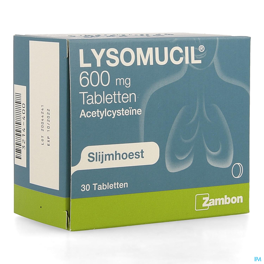 Lysomucil 600 mg Tabletten 30 x 600 mg | Verstopte neus - Neussprays of -druppels
