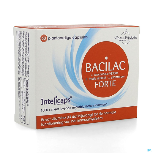 Bacilac Forte 60 Capsules | Probiotica - Prebiotica