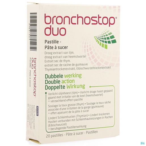 Bronchostop Duo 20 Pastille à sucer | Toux grasse