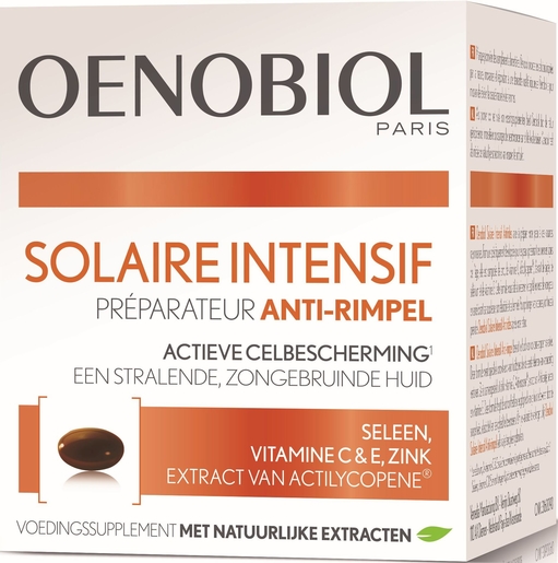 Oenobiol Solaire Intensif Anti-Rides 30 Capsules | Soleil - Bronzage