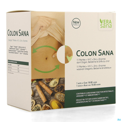 Colon Sana Duopack 60 Capsules + Druppels 30 ml | Vertering - Darmtransit