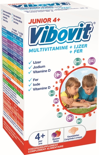 Vibovit Junior 4+ 30 Comprimés à Croquer | Multivitamines