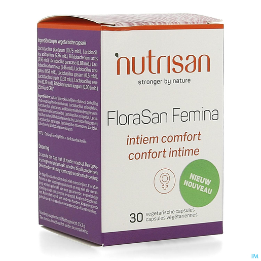 Florasan Femina V-caps 30 Nutrisan | Welzijn voor vrouwen