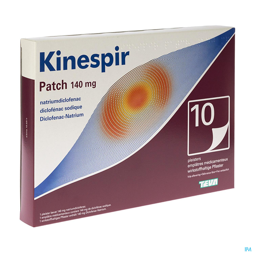 Kinespir Patch 140 mg 10 pleisters | Spieren - Gewrichten - Spierpijn