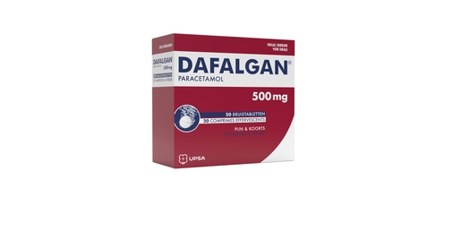 Dafalgan 500mg 20 Comprimés Effervescents | Maux de tête - Douleurs diverses